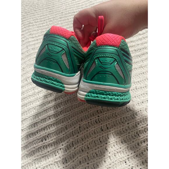 Saucony Everun iBR+ Sneakers Running Shoes Womens 9.5 S10295-4 61464 Teal Pink - Picture 7 of 12